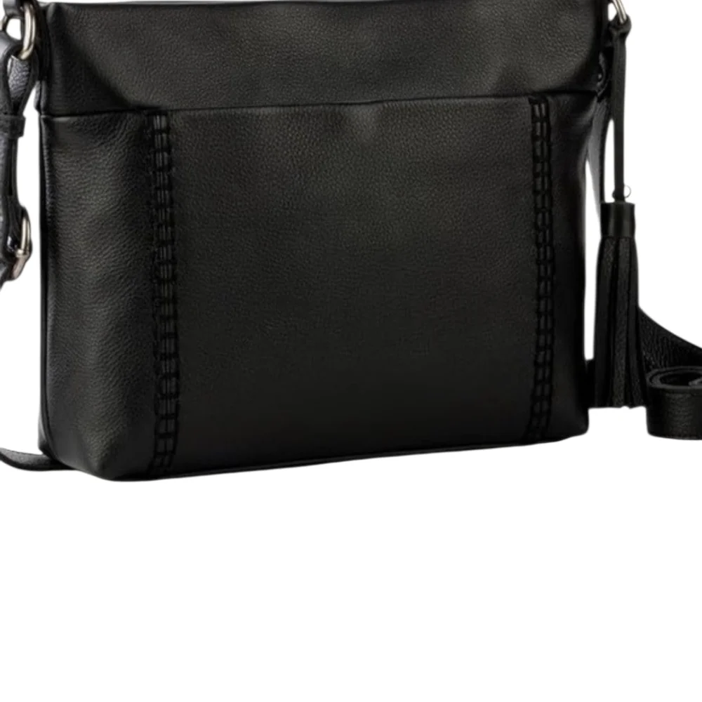 Ampere Creations Boho Vegan Leather Crossbody Bag Braided with Tassle